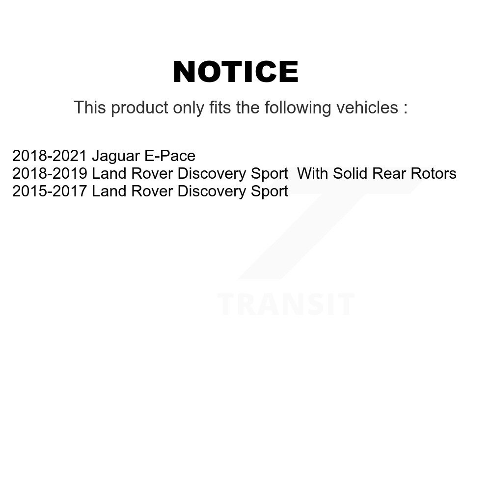 [Arrière] Rotor de frein à disque arrière pour Land Rover Discovery Sport Jaguar E-Pace GCR-981820