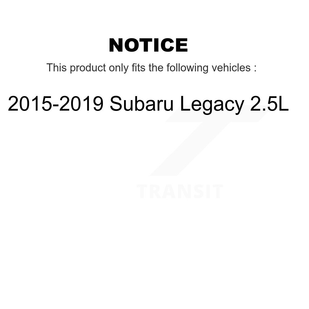 [Front] Rotor de frein à disque avant pour 2015-2019 Subaru Legacy 2.5L GCR-981957