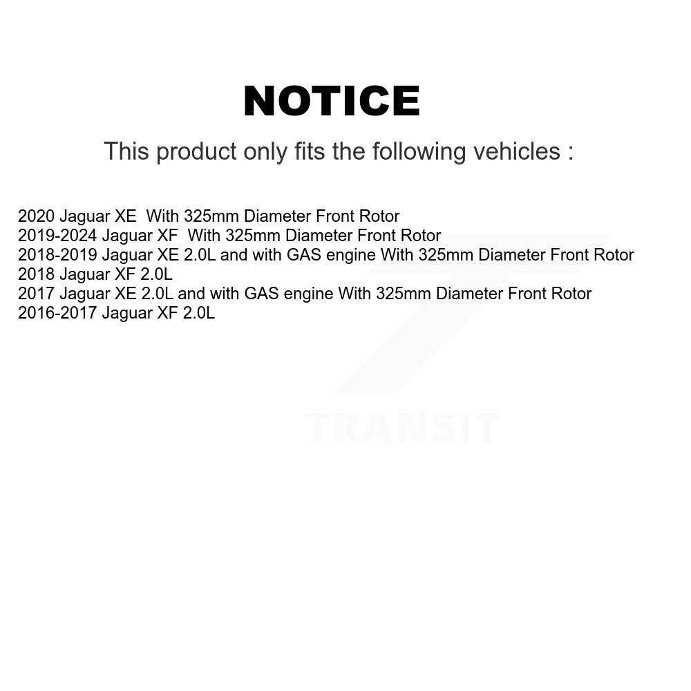[Front] Rotor de frein à disque avant pour Jaguar XE XF GCR-982009