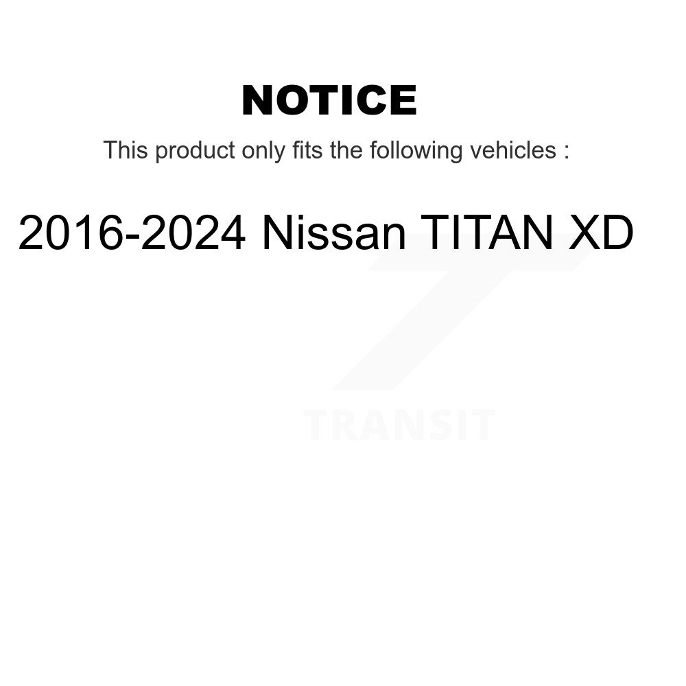 [Front] Rotor de frein à disque avant pour 2016-2024 Nissan TITAN XD GCR-982035