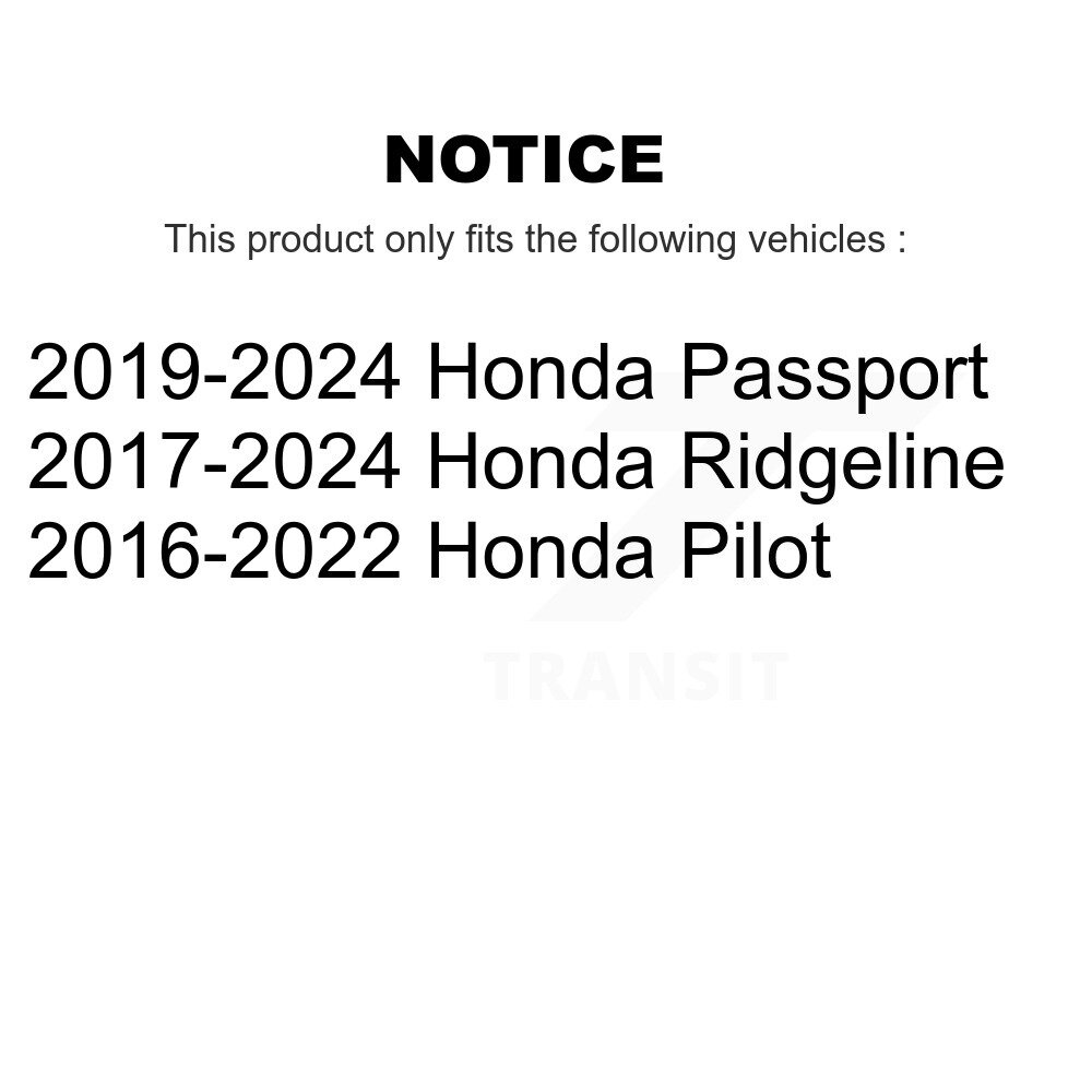 [Arrière] Rotor de frein à disque arrière pour Honda Pilot Ridgeline Passport GCR-982041