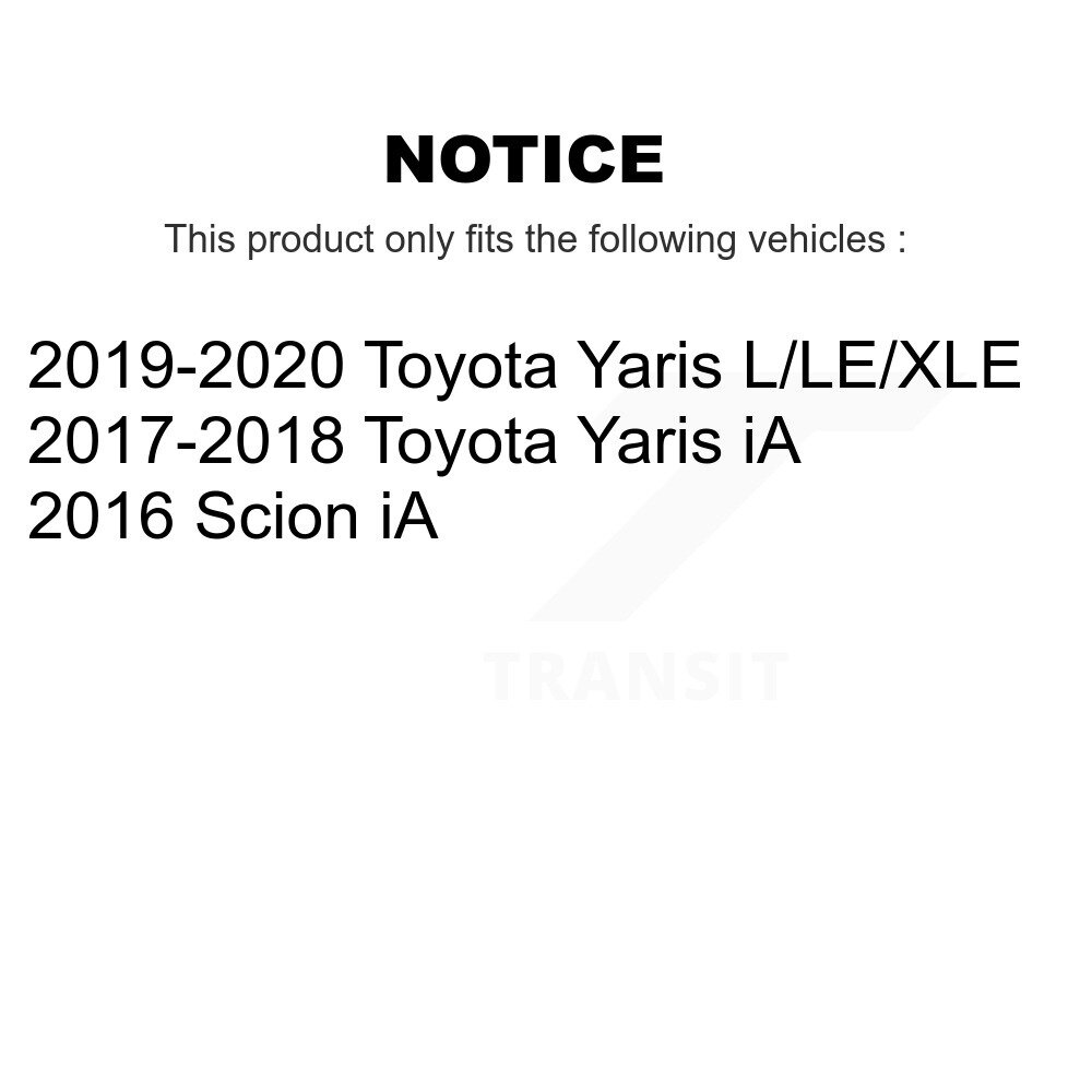 [Front] Rotor de frein à disque avant pour Toyota Yaris iA Scion GCR-982048
