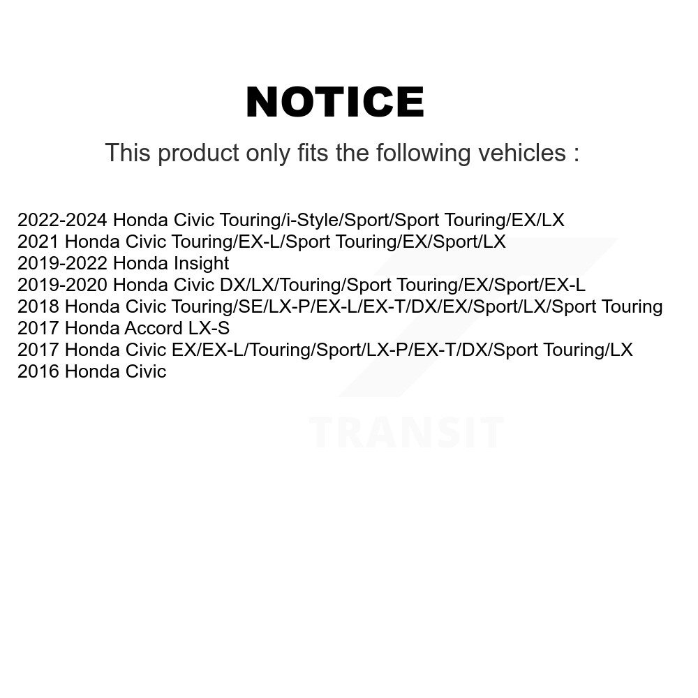 [Front] Rotor de frein avant pour Honda Accord civique GCR-982053