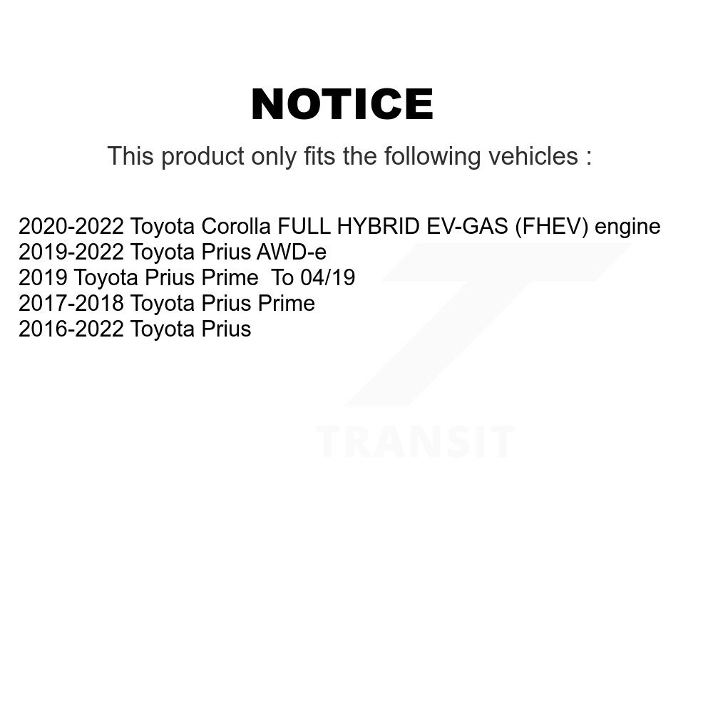 [Front] Rotor de frein à disque avant pour Toyota Corolla Prius Prime AWD-e GCR-982071