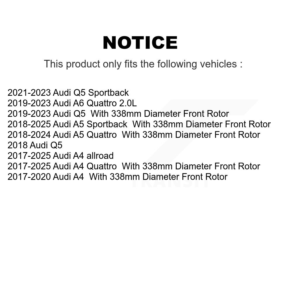 [Front] Rotor de frein à disque avant pour Audi Q5 A4 Quattro A5 Sportback allroad A6 GCR-982115