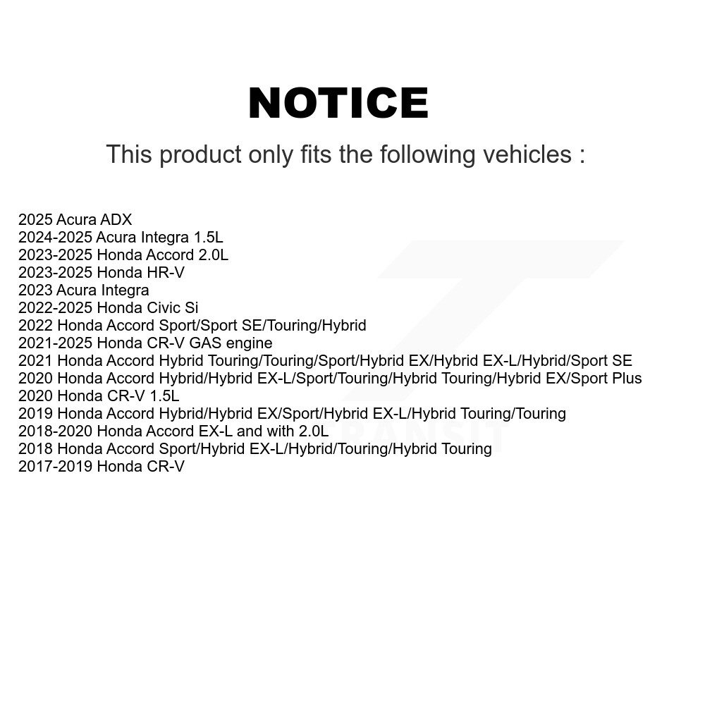 [Front] Rotor de frein à disque avant pour Honda CR-V Civic Accord HR-V Acura Integra GCR-982124
