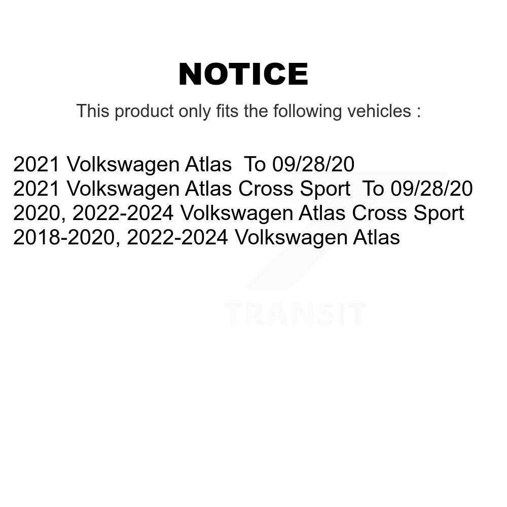 [Front] Rotor de frein à disque avant pour Volkswagen Atlas Cross Sport GCR-982348