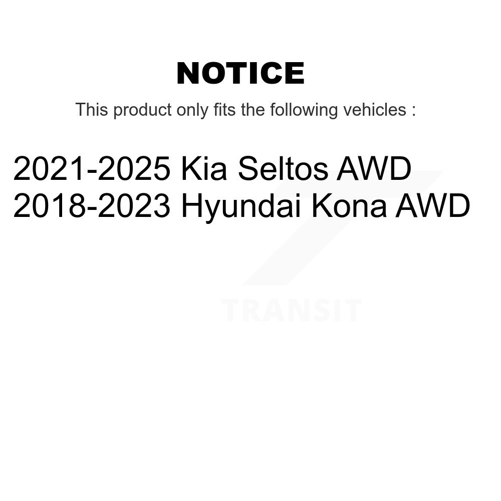 [Arrière] Rotor de frein à disque arrière pour Hyundai Kona Kia Seltos GCR-982362