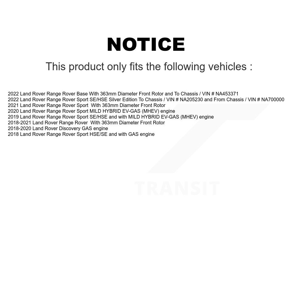 [Front] Rotor de frein à disque avant pour Land Rover Range Sport Discovery GCR-982386