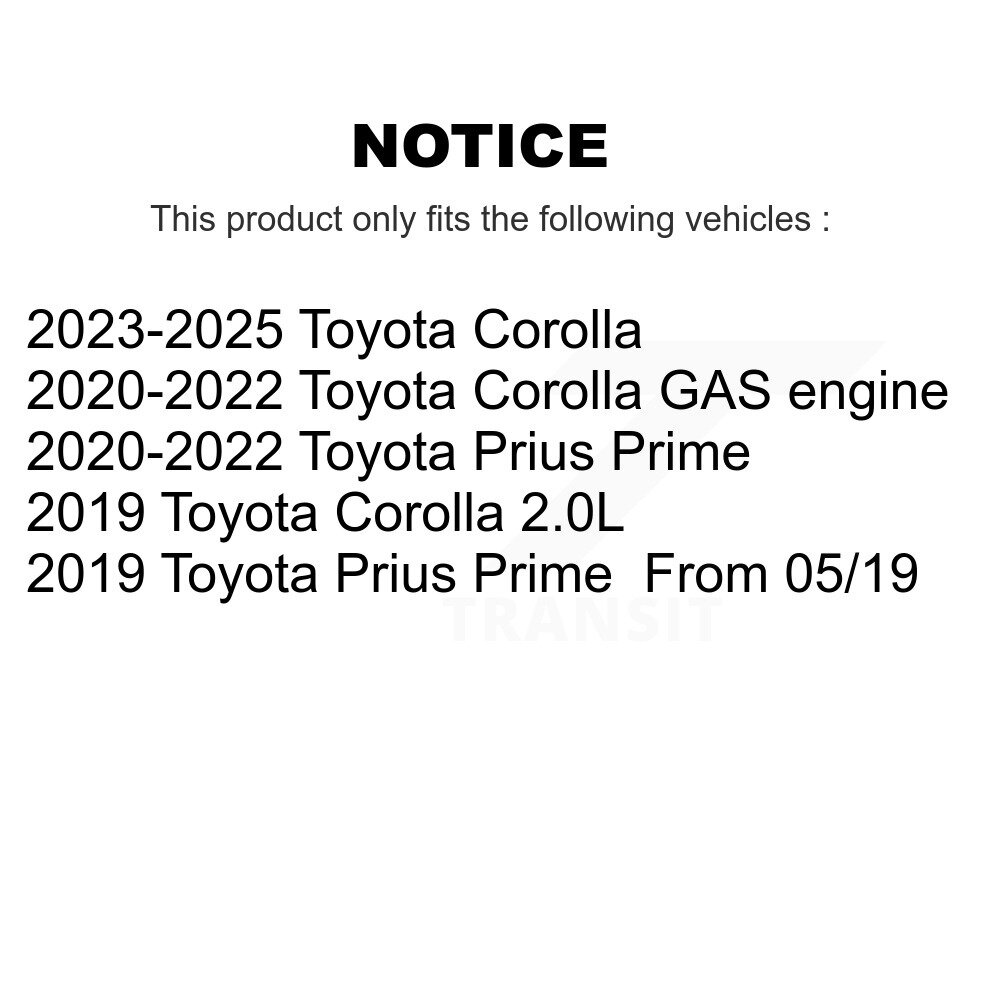[Front] Rotor de frein à disque avant pour Toyota Corolla Prius Prime GCR-982491