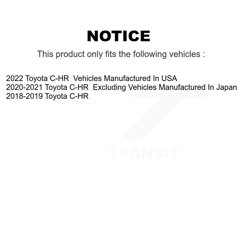 [Front] Rotor à disque avant pour Toyota C-HR GCR-982495