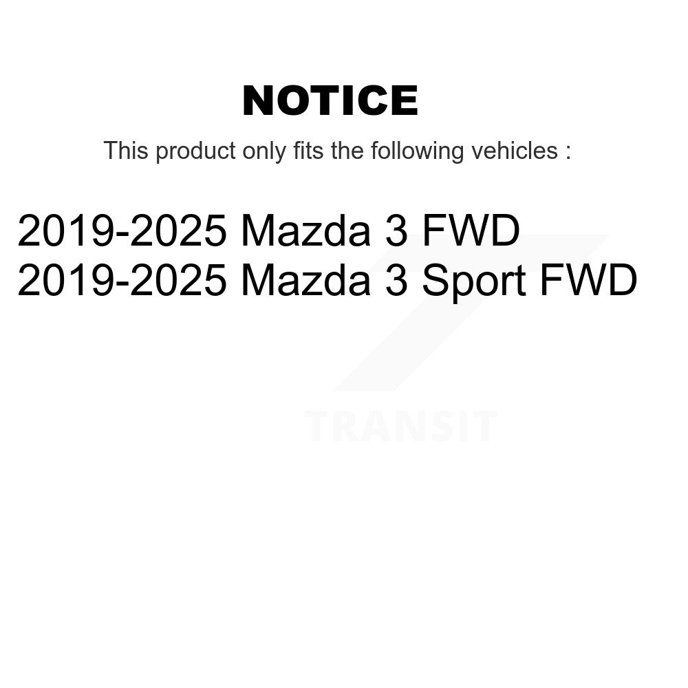 [Front] Rotor de frein à disque avant pour Mazda 3 Sport FWD GCR-982612