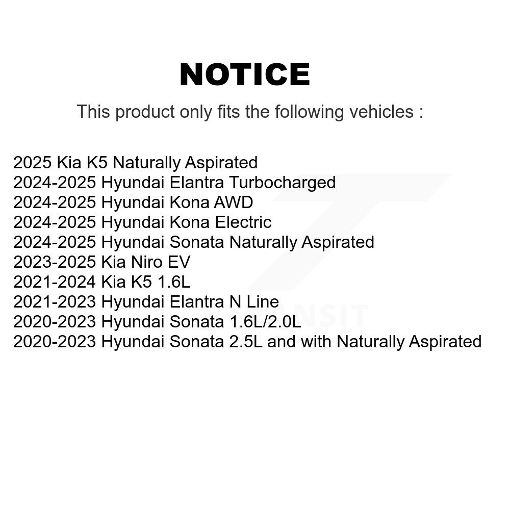 [Front] Rotor de frein avant pour Hyundai Elantra Sonata Kia K5 GCR-982703