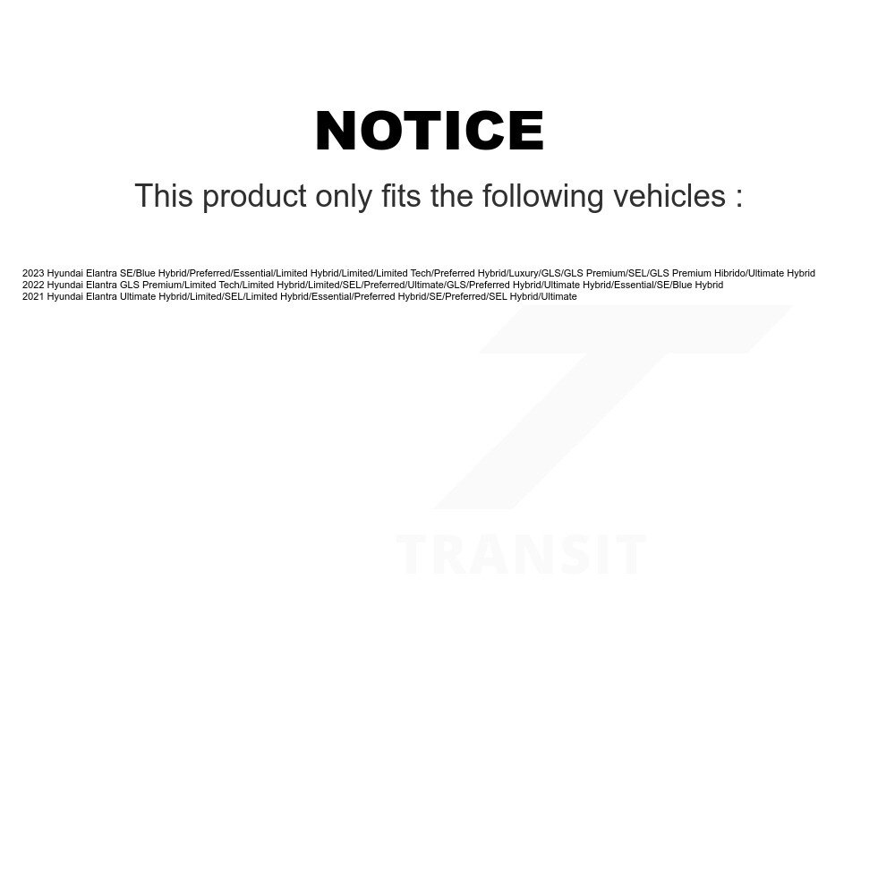 [Front] Rotor de frein à disque avant pour Hyundai Elantra GCR-982785
