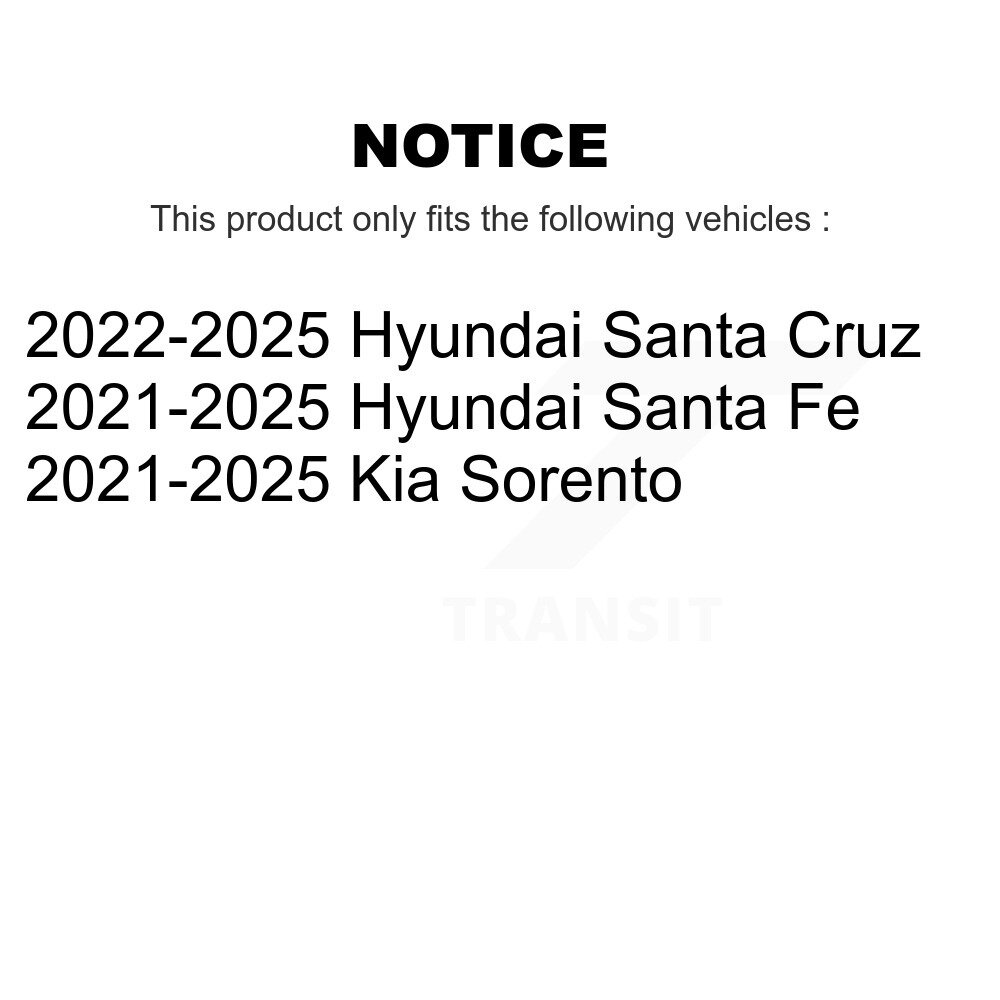 [Front] Rotor de frein à disque avant pour Hyundai Santa Fe Kia Sorento Cruz GCR-982817