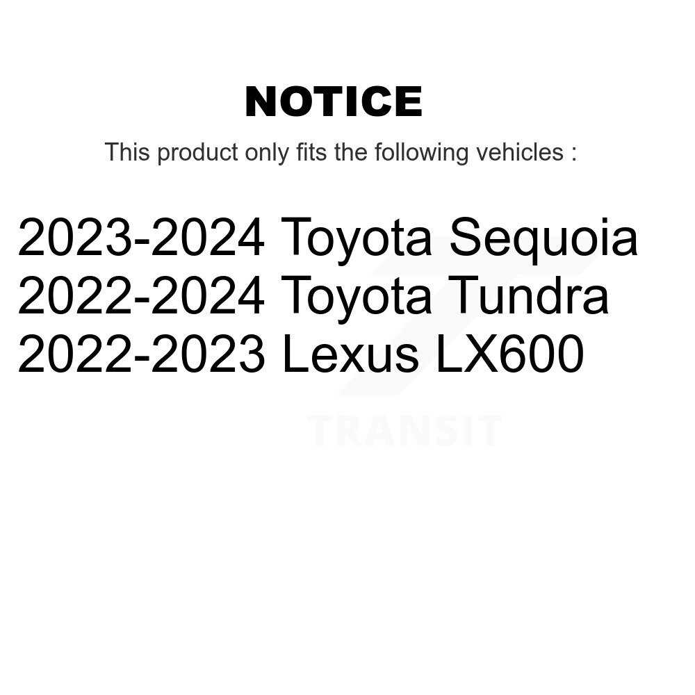 [Arrière] Rotor de frein à disque arrière pour Toyota Tundra Sequoia Lexus LX600 GCR-982853