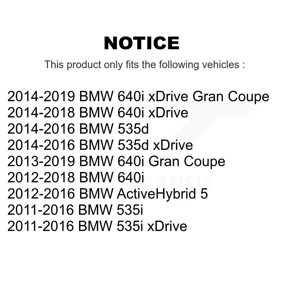 [Front] Rotor de frein à disque avant pour BMW 535i xDrive 535d 640i Gran Coupe ActiveHybrid 5