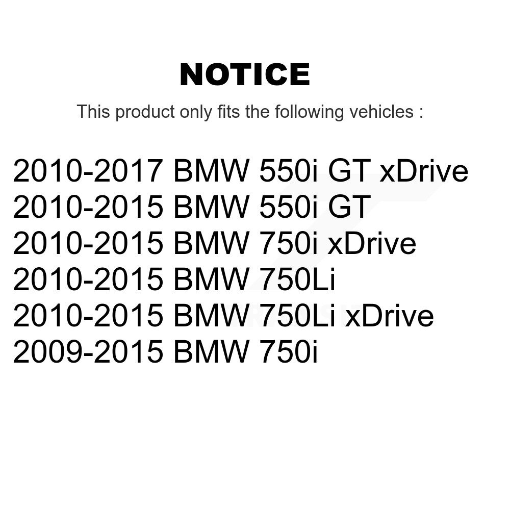 [Front Left] Rotor de frein à disque avant gauche pour BMW 750i xDrive 750Li 550i GT GCR-G8247