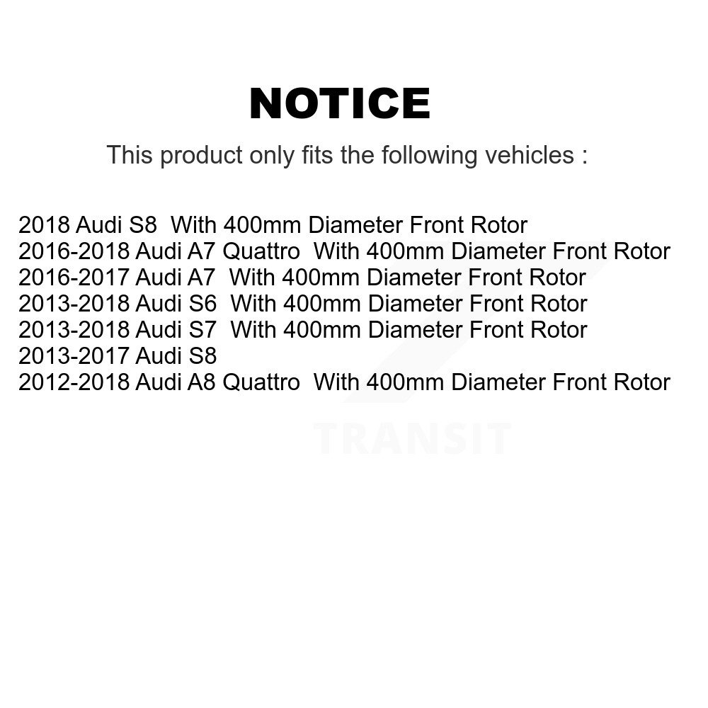 [Front] Rotor de frein avant pour Audi A7 Quattro A8 S6 S7 S8 GCR-G8265