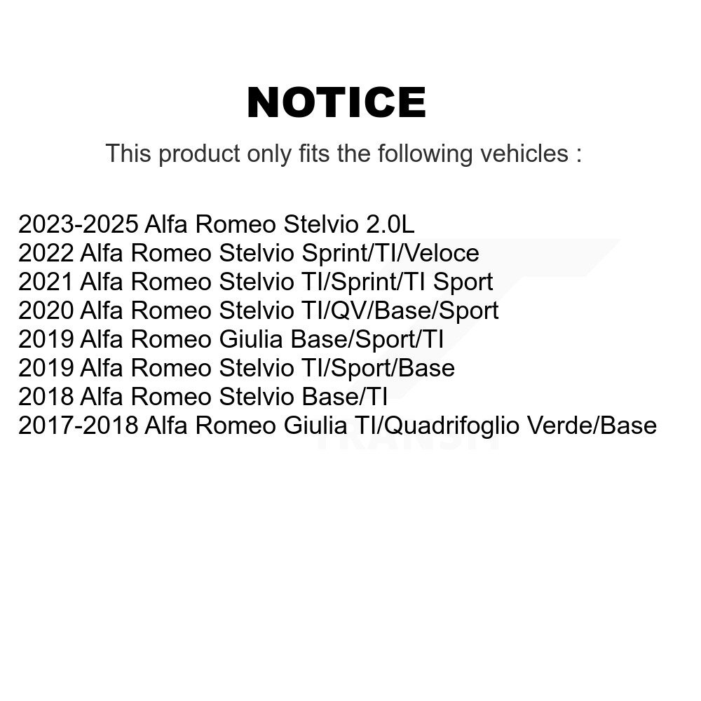 [Arrière] Rotor de frein à disque arrière pour Alfa Romeo Stelvio Giulia GCR-G8404