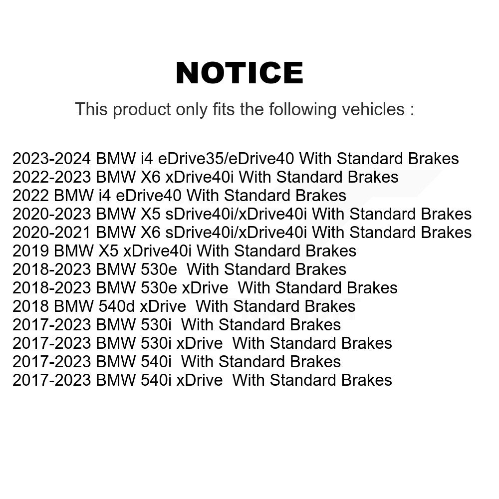 [Front] Rotor de frein à disque avant pour BMW X5 i4 X6 530i xDrive 540i 530e 540d GCR-G8451