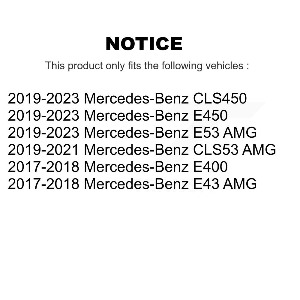 [Arrière] Rotor de frein à disque arrière pour Mercedes-Benz E450 E400 E53 AMG CLS53 CLS450 E43