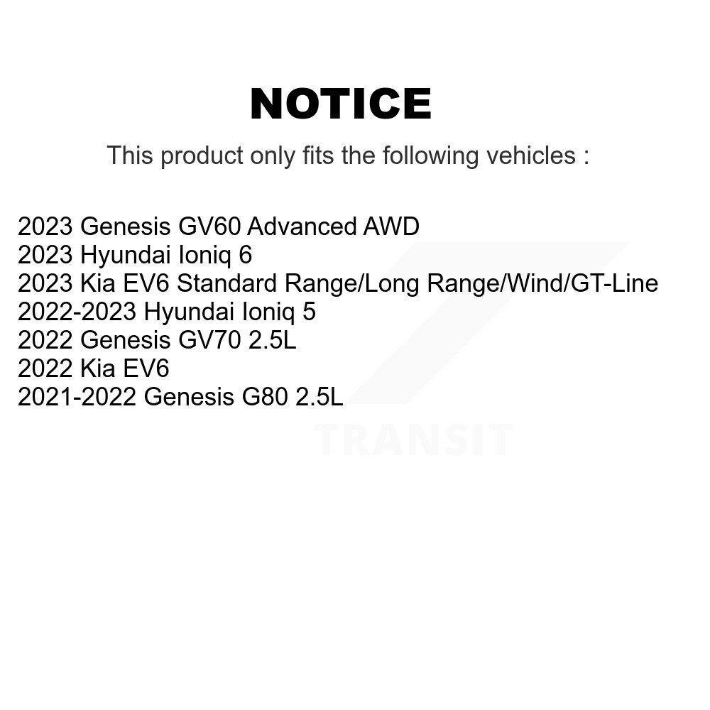 [Arrière] Rotor de frein à disque arrière pour Hyundai Ioniq 5 Genesis Kia EV6 GV70 6 GV60 G80