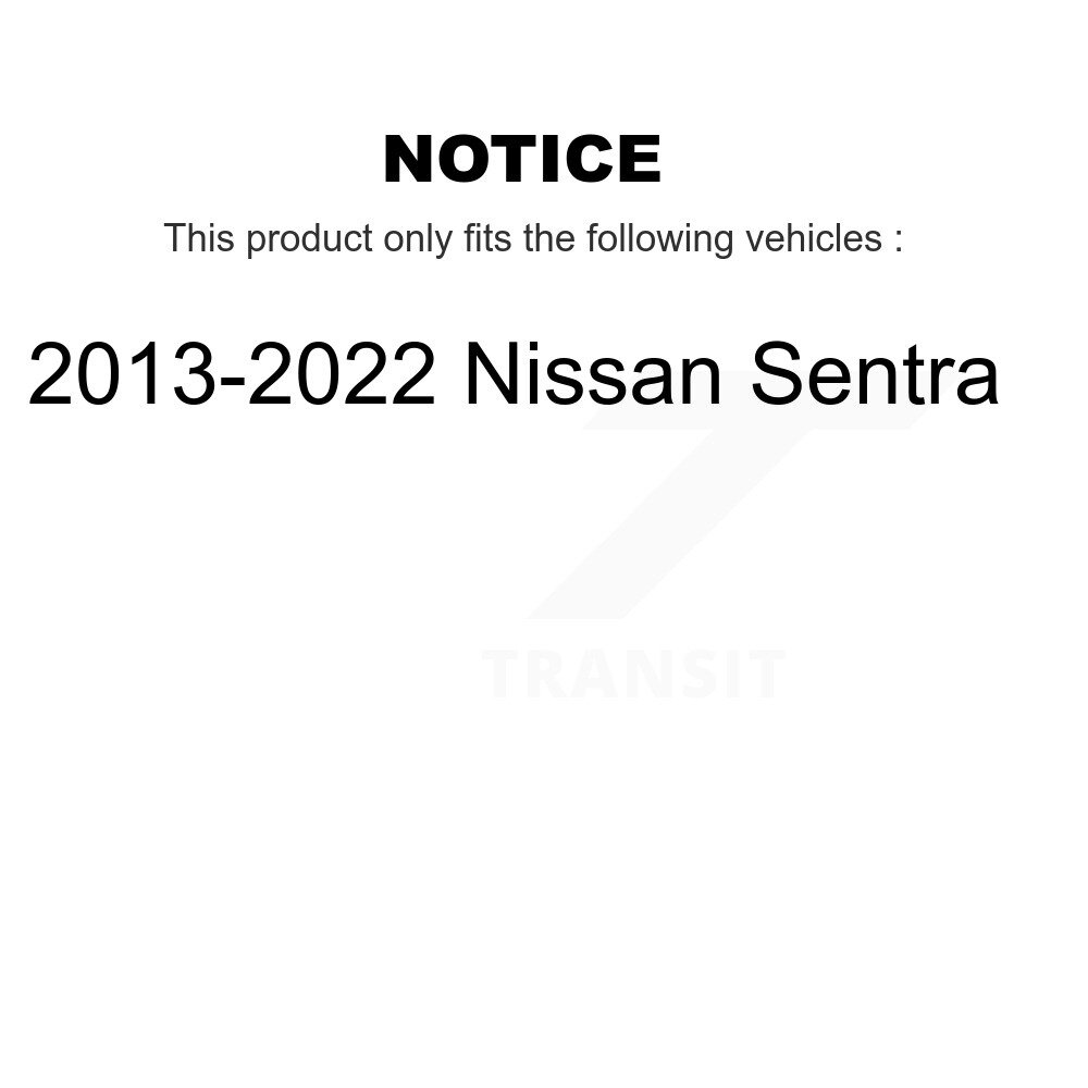 Rear Brake Drum Shoes Kit For 2013-2022 Nissan Sentra