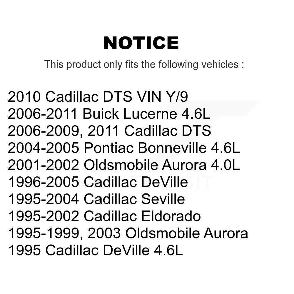 [Pompe à eau] Ceinture de sérépentine pour Buick Lucerne Cadillac DTS DeVille Séville Aurora
