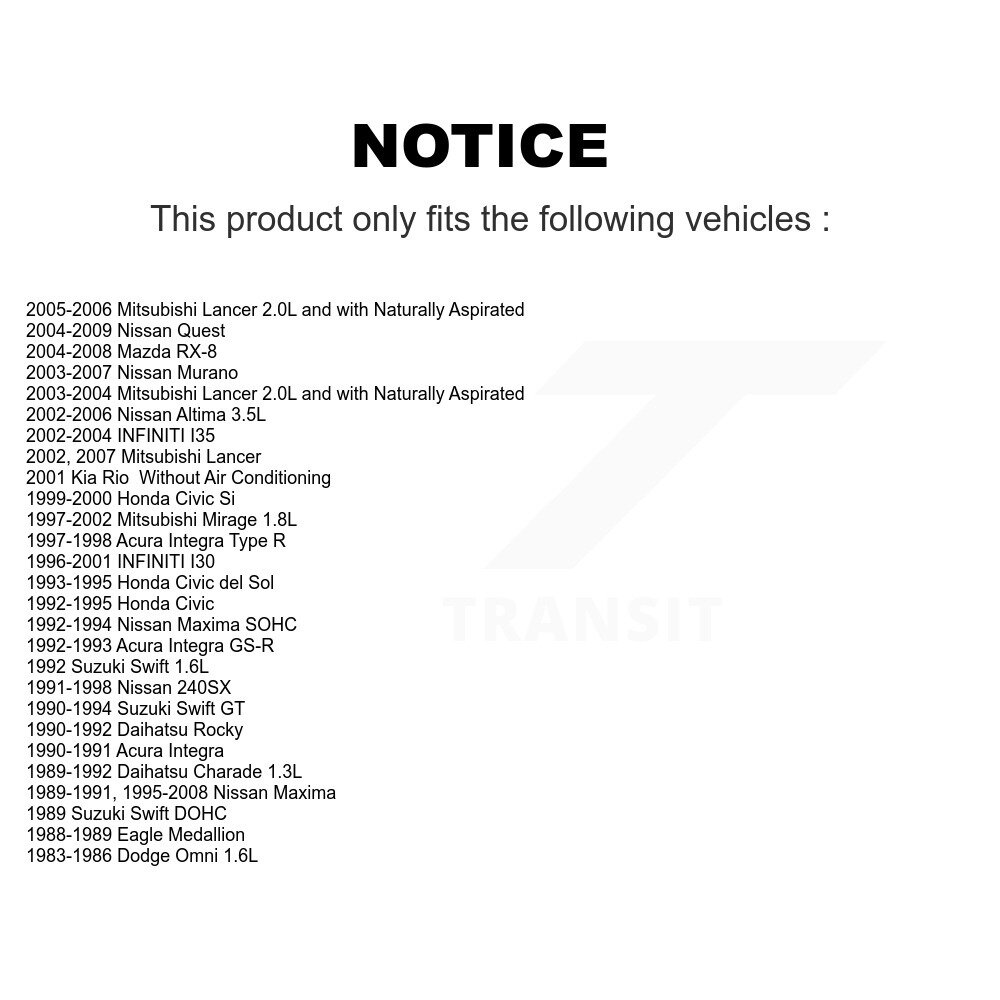 [Alternateur] Ceinture de sérépentine pour Nissan Honda Altima Civic Murano Maxima Mitsubishi Lancer
