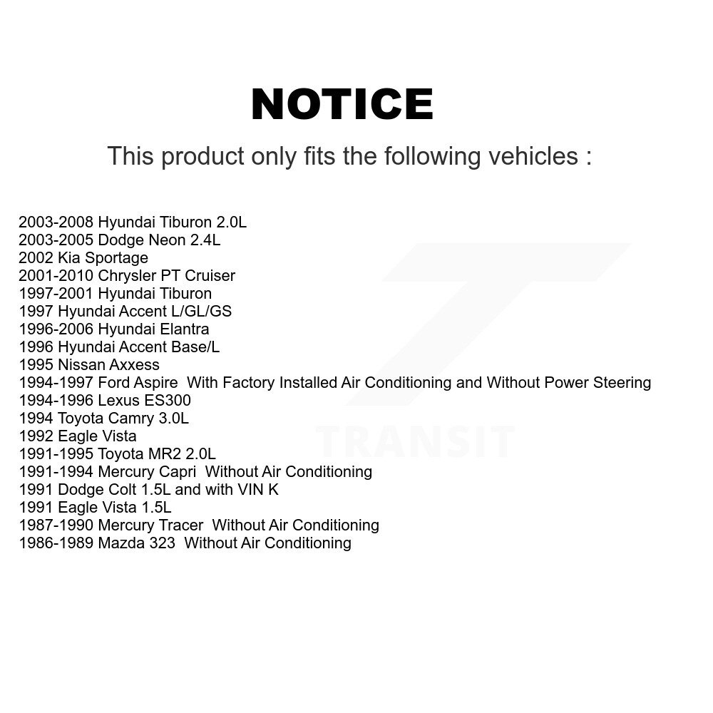 [Direction assistée] Ceinture de sérépentine pour Chrysler PT Cruiser Hyundai Toyota Highlander Lexus RX330