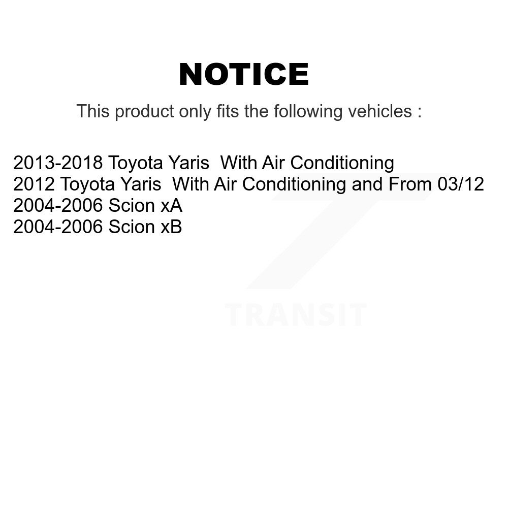 [Pompe à eau, alternateur et climatisation] Pompe à eau Alternateur Climatisation Ceinture de sérépentine pour Toyota Yaris Scion xB