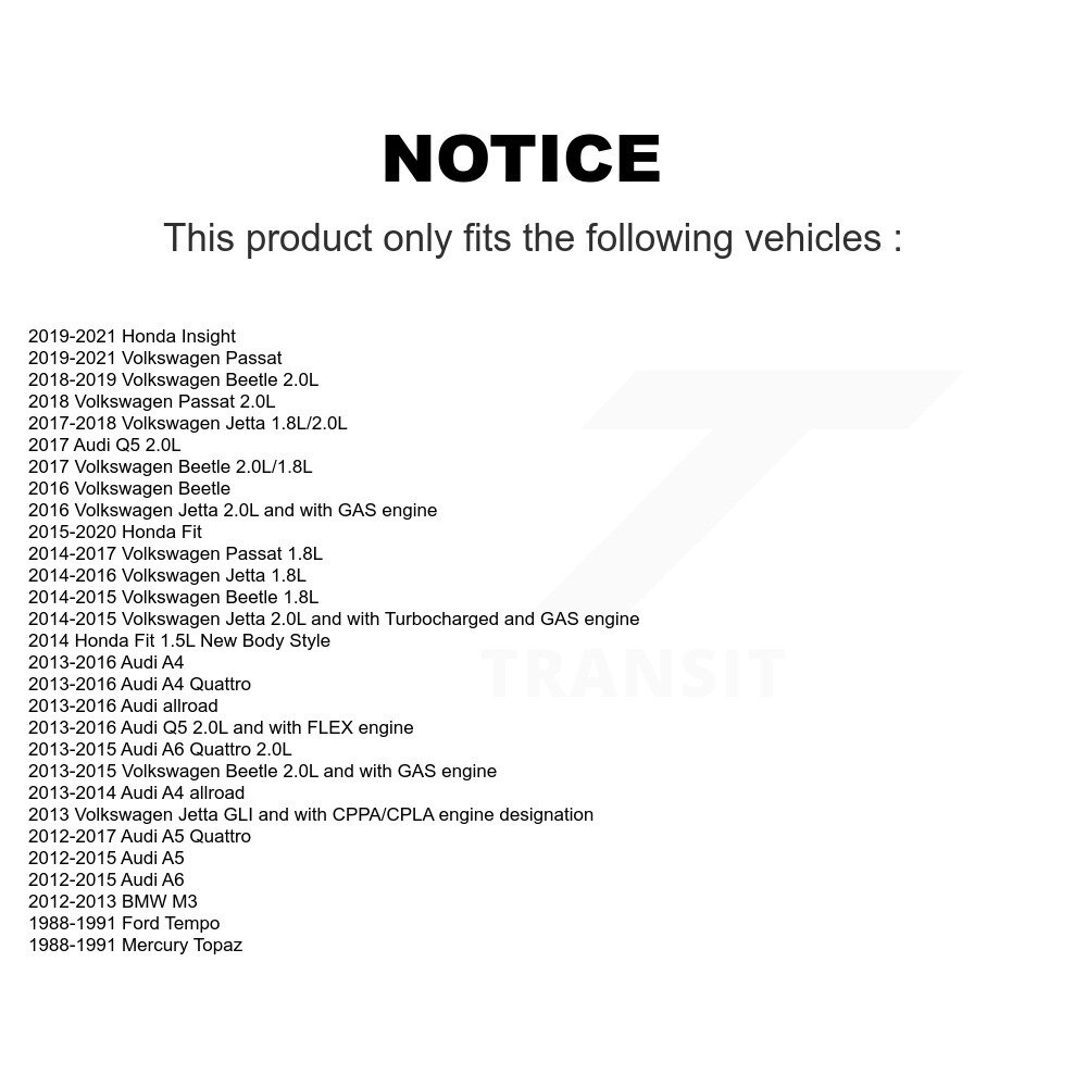 [Entraînement principal] Ceinture Serpentine pour Volkswagen Jetta Audi Honda Fit Q5 Passat Beetle A4 Quattro