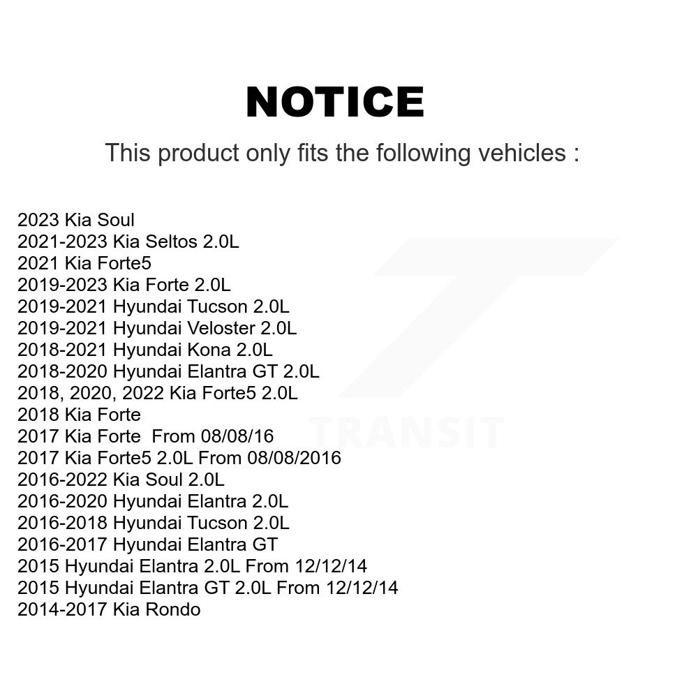 [Entraînement principal] Courroie Serpentine pour Hyundai Elantra Kia Tucson Kona Forte Soul Seltos