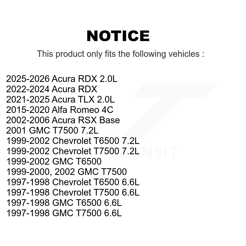 [Entraînement principal] Courroie Serpentine d'entraînement principal pour Acura RSX GMC Chevrolet T7500 T6500 KBR-5070680