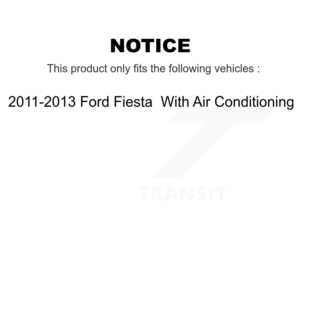 [Entraînement principal] Courroie Serpentine pour 2011-2013 Ford Fiesta avec climatisation