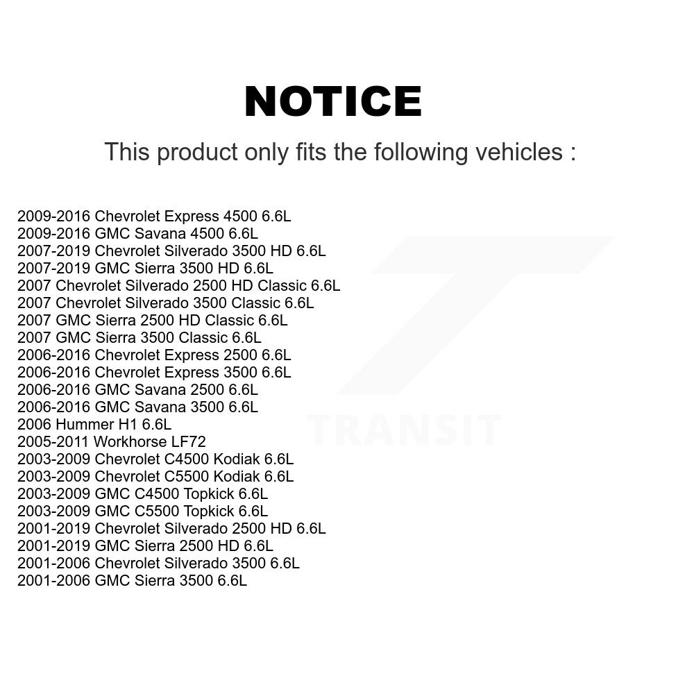 [N/A] Filtre à huile moteur pour GMC Chevrolet Sierra 2500 HD Silverado 3500 Express Savana