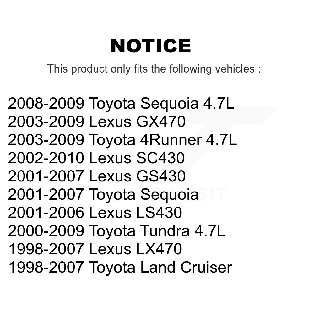 [N/A] Bobine d'allumage pour Toyota Tundra 4Runner Lexus Sequoia SC430 GX470 LS430 LX470
