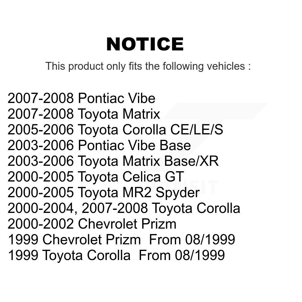 [N/A] Bobine d'allumage pour Toyota Corolla Matrix Pontiac Vibe Celica MR2 Spyder Chevrolet