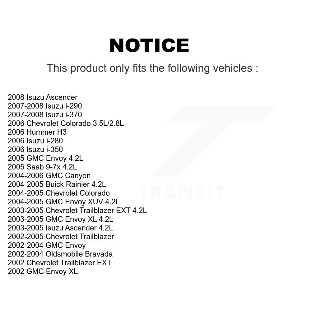[N/A] Bobine d'allumage pour GMC Chevrolet Colorado Canyon Envoyé Trailblazer Hummer H3 XL