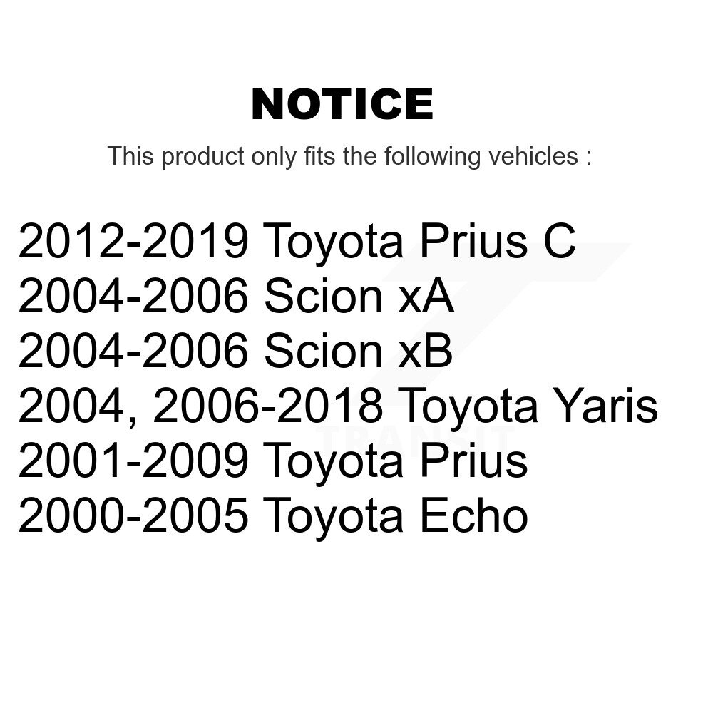 [N/A] Bobine d'aluminium pour Toyota Yaris Echo Prius C Scion xB xA MPS-MF316