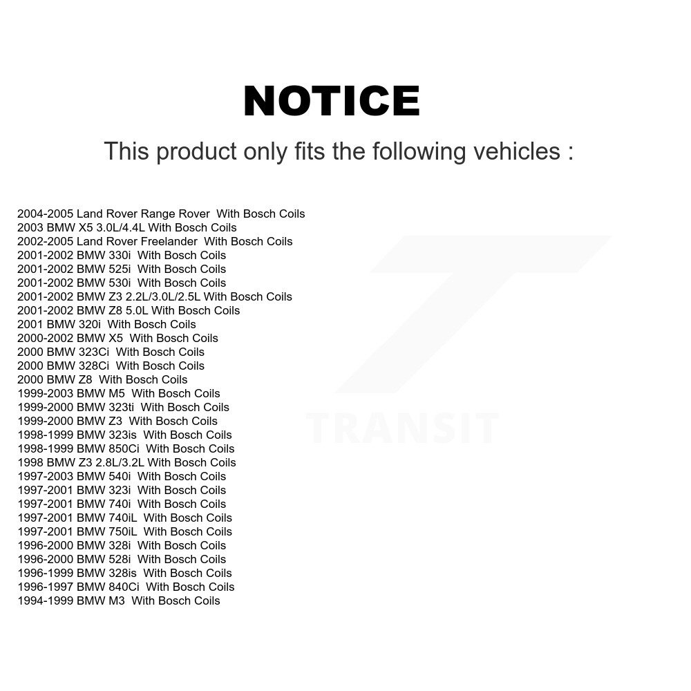 [N/A] Bobine d'allumage pour BMW Z3 X5 328i 540i 323i 528i M3 330i 323Ci M5 530i Land Rover