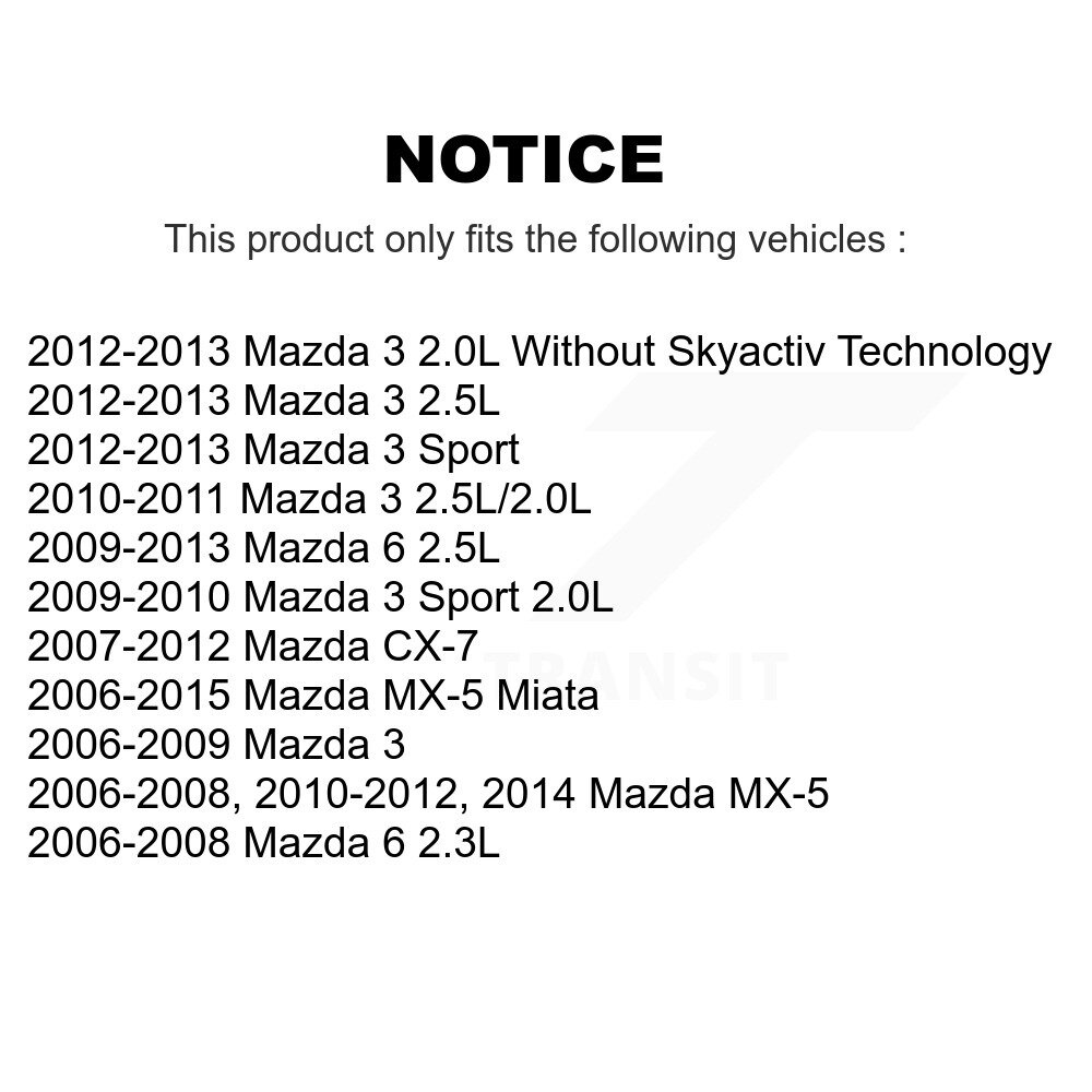 [N/A] Bobine d'allumage pour Mazda 3 6 CX-7 MX-5 Miata Sport MPS-MF540