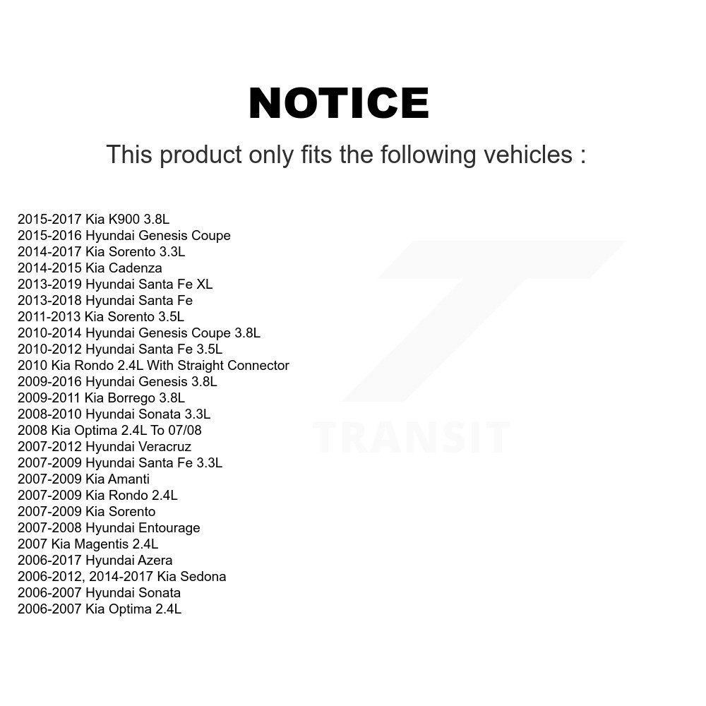 [N/A] Coil d'allumage pour Hyundai Kia Santa Fe Sorento Sonata Sedona Genesis Coupe XL