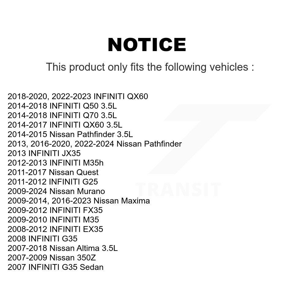 [N/A] Bobine d'allumage pour Nissan Murano Altima Pathfinder INFINITI QX60 Maxima Q50 EX35