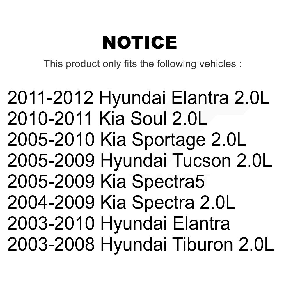 [N/A] Bobine d'allumage pour Hyundai Elantra Kia Tucson Soul Sportage Spectra Tiburon