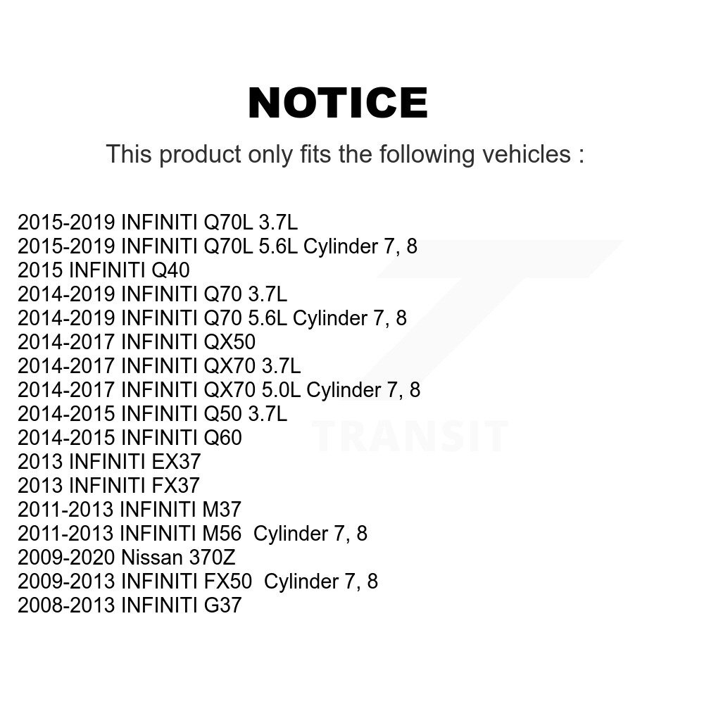 [N/A] Bobine d'allumage pour INFINITI G37 QX50 Q50 Nissan 370Z QX70 EX37 M37 Q60 FX50 FX37