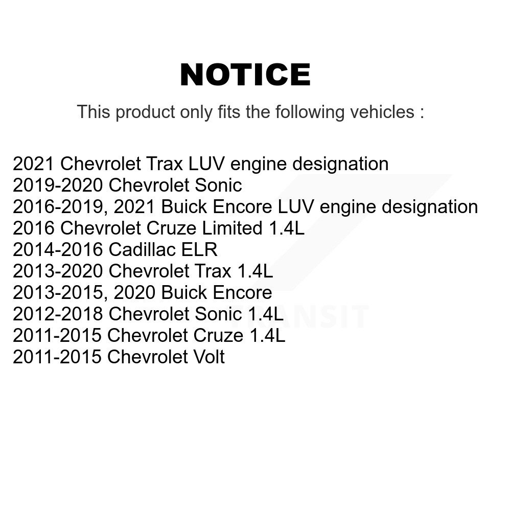 [N/A] Bobine d'allumage pour Chevrolet Cruze Buick Encore Trax Sonic Limited Volt Cadillac