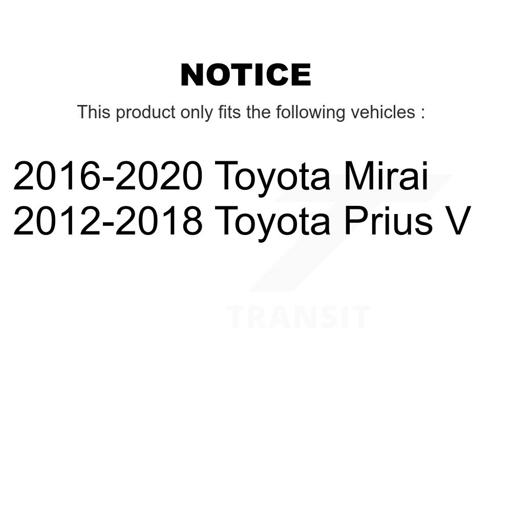 [Arrière] Chaussures de frein de stationnement arrière pour Toyota Prius V Mirai NB-1031B