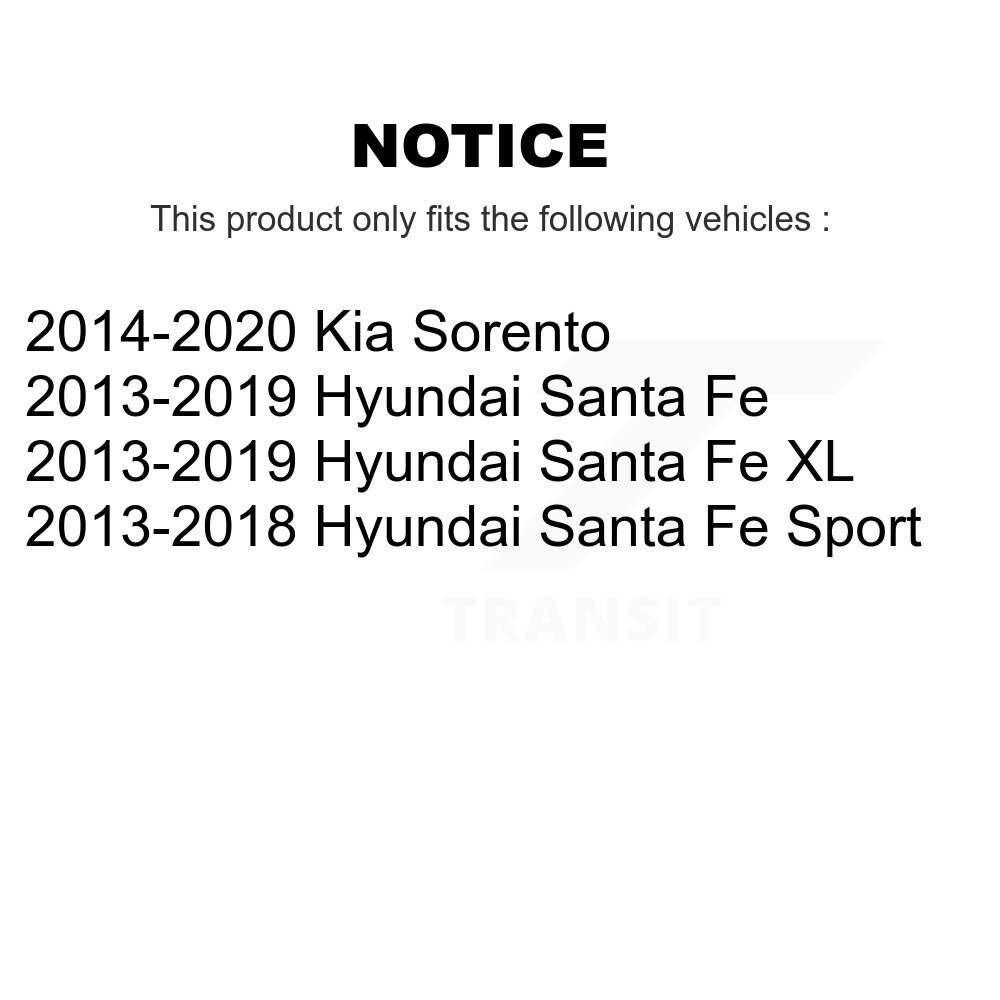 [Arrière] Chaussures de frein de stationnement arrière pour Hyundai Santa Fe Sport Kia Sorento XL NB-1042B
